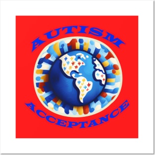 Autism Acceptance Circle Posters and Art